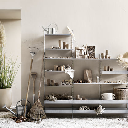String System Outdoor Shelves (Galvanised)
