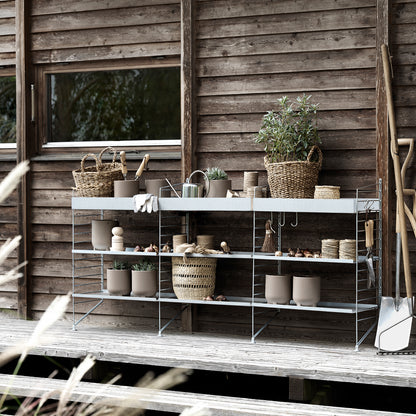 String System Outdoor Shelves (Galvanised)