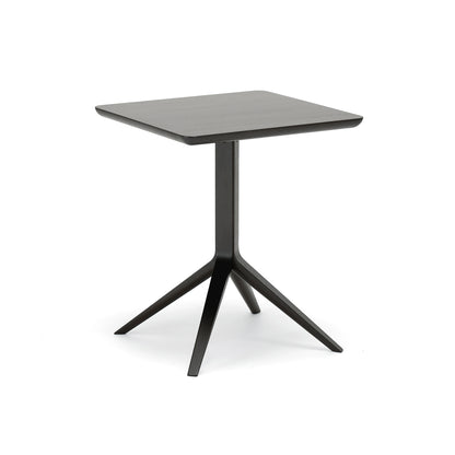 Scout Bistro Table by Karimoku New Standard - 60x60 / Grain Matte Black Lacquered Oak