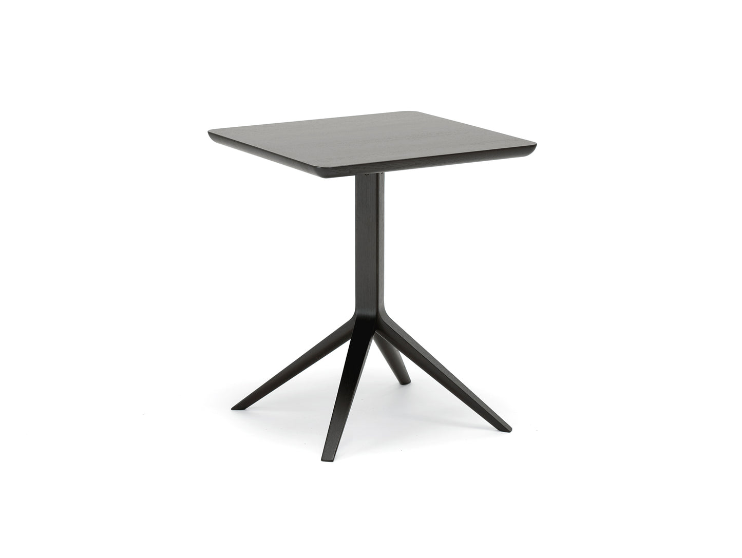 Scout Bistro Table by Karimoku New Standard - 60x60 / Grain Matte Black Lacquered Oak