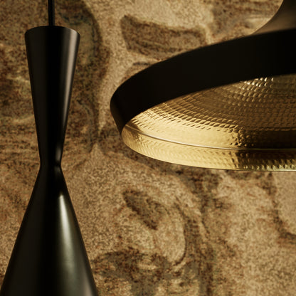 Beat Tall LED Pendant Light by Tom Dixon - Black