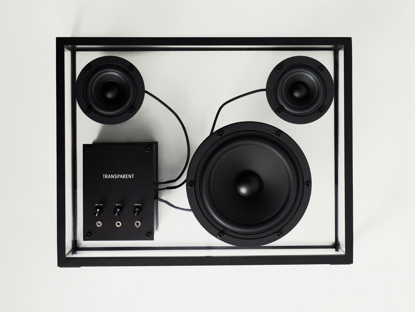 Large Transparent Speaker by Transparent - Black