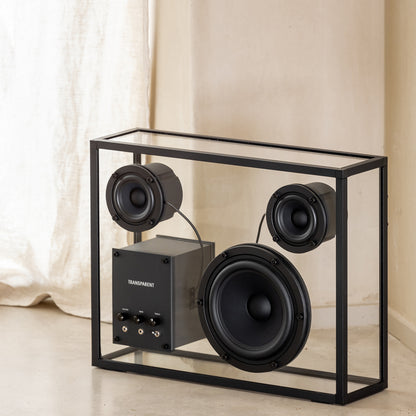 Large Transparent Speaker by Transparent - Black