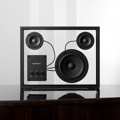 Large Transparent Speaker by Transparent - Black