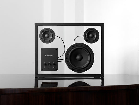 Large Transparent Speaker by Transparent - Black
