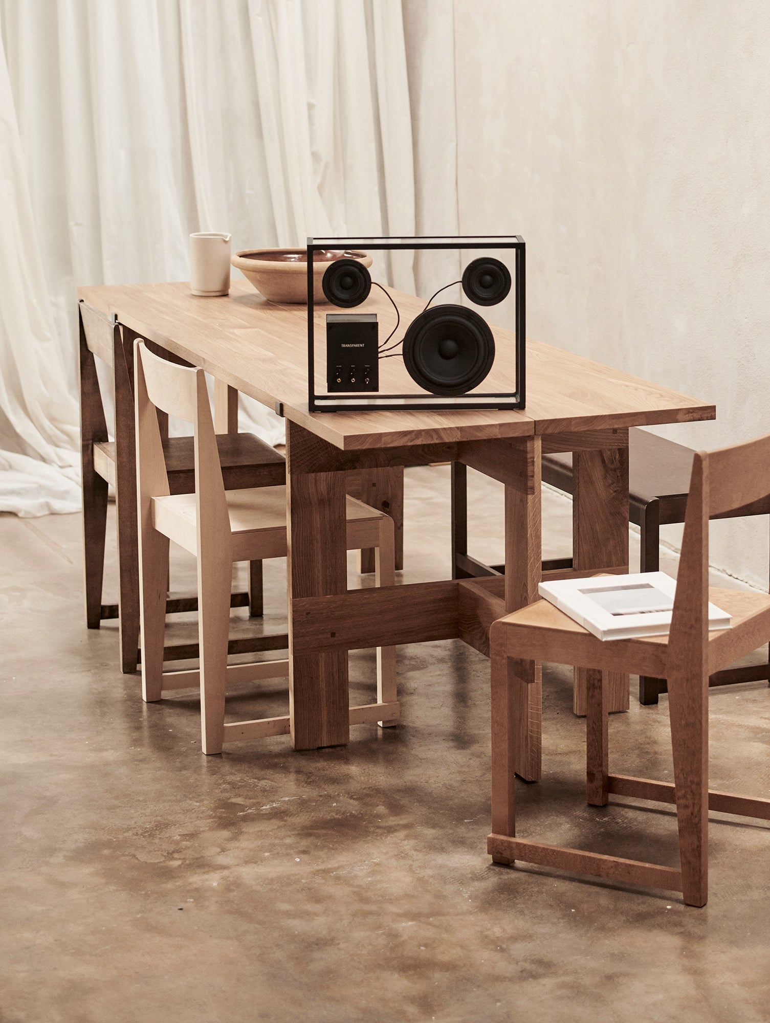 Large Transparent Speaker by Transparent - Black