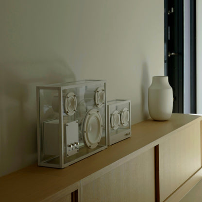 Large Transparent Speaker by Transparent - White