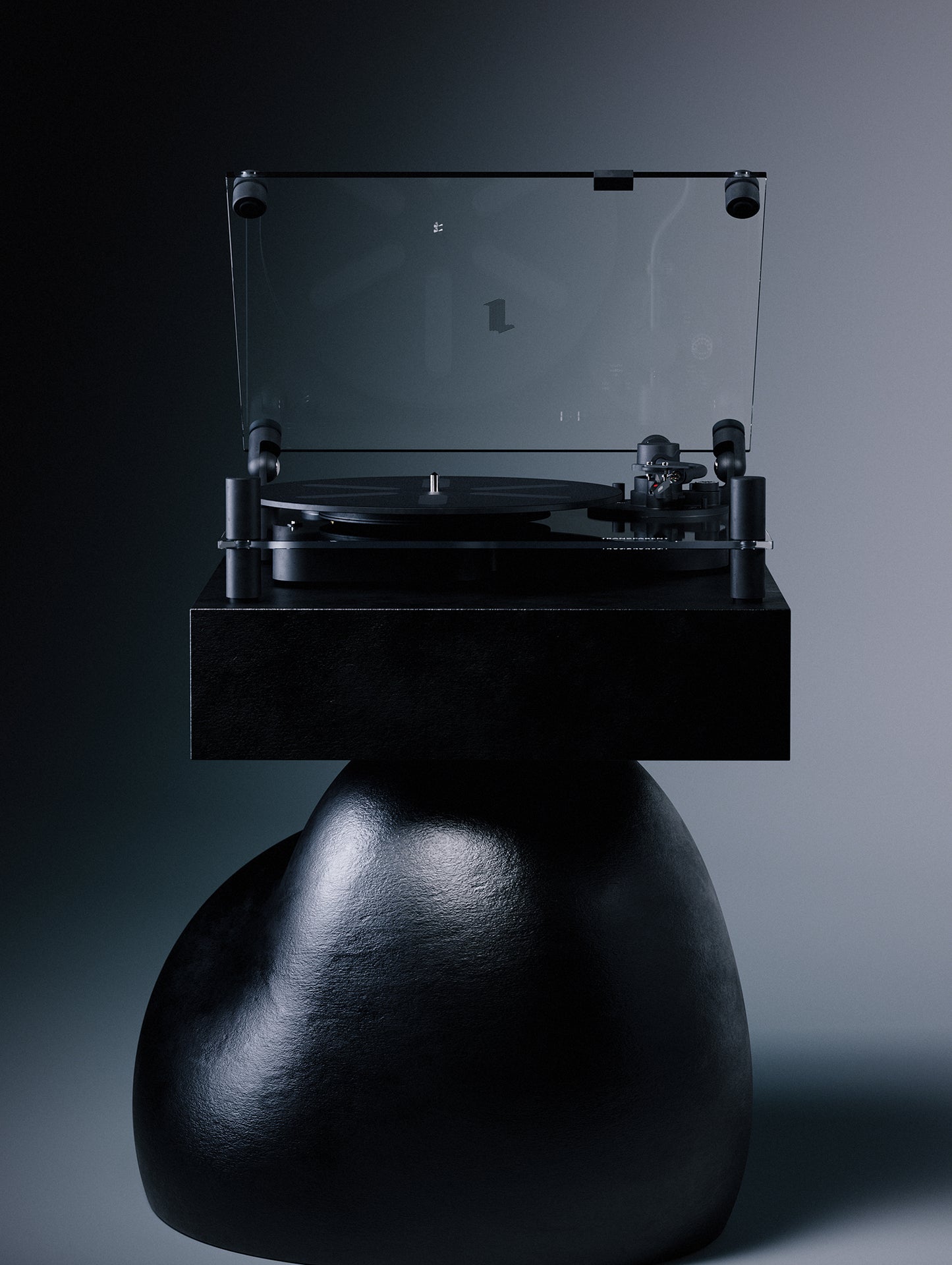 Transparent Turntable by Transparent - Black