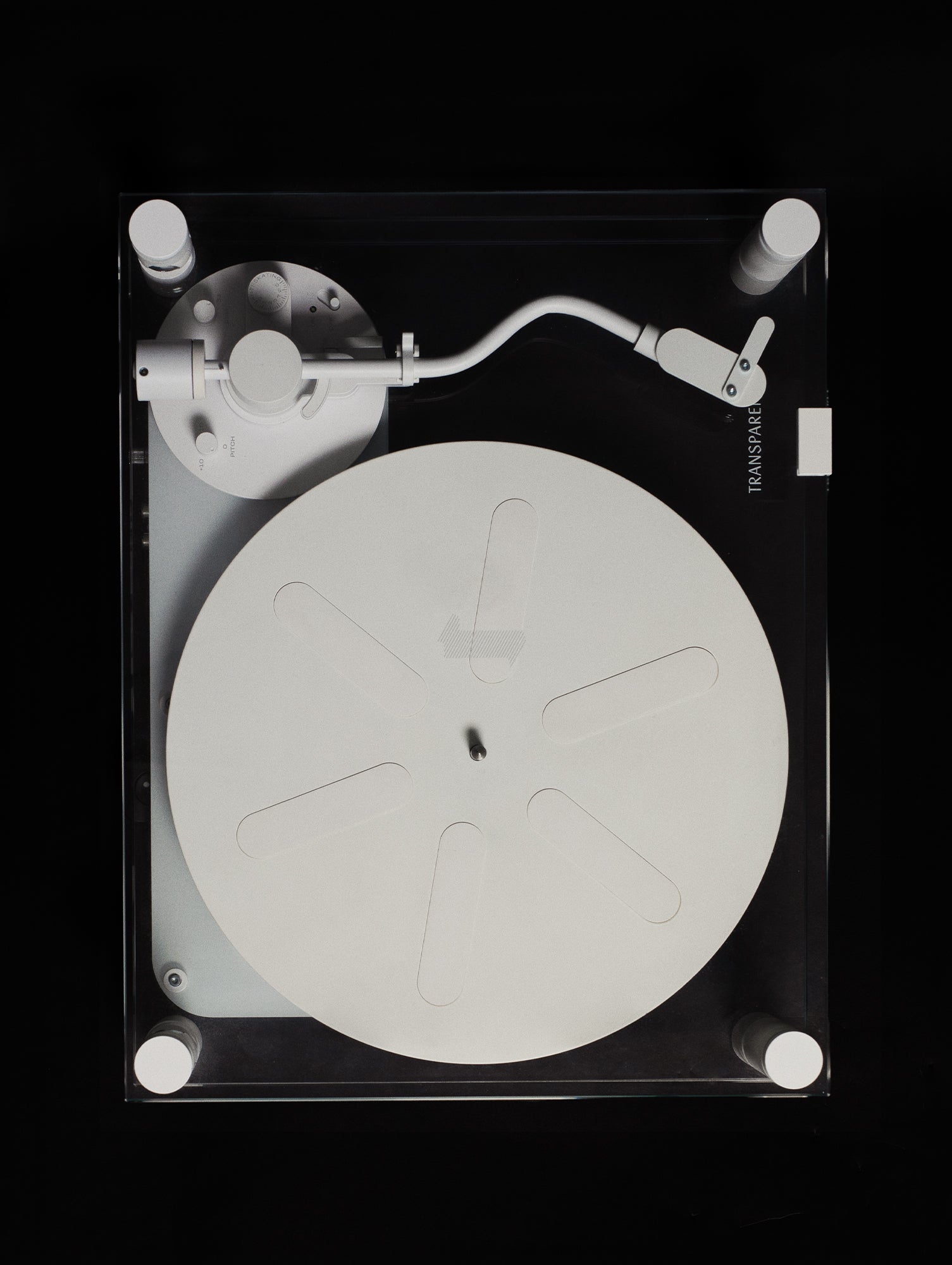 Transparent Turntable by Transparent - White
