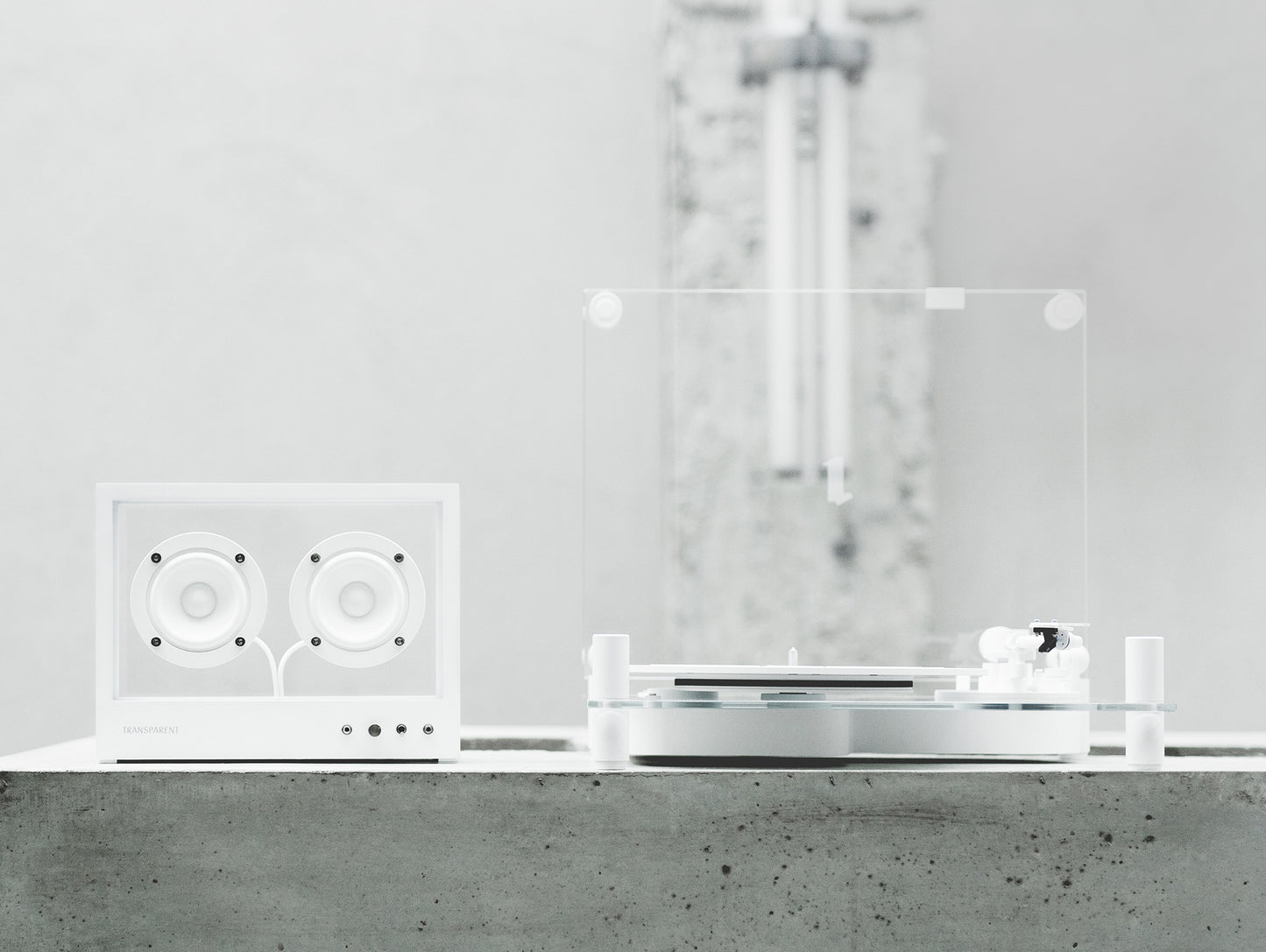 Transparent Turntable by Transparent - White
