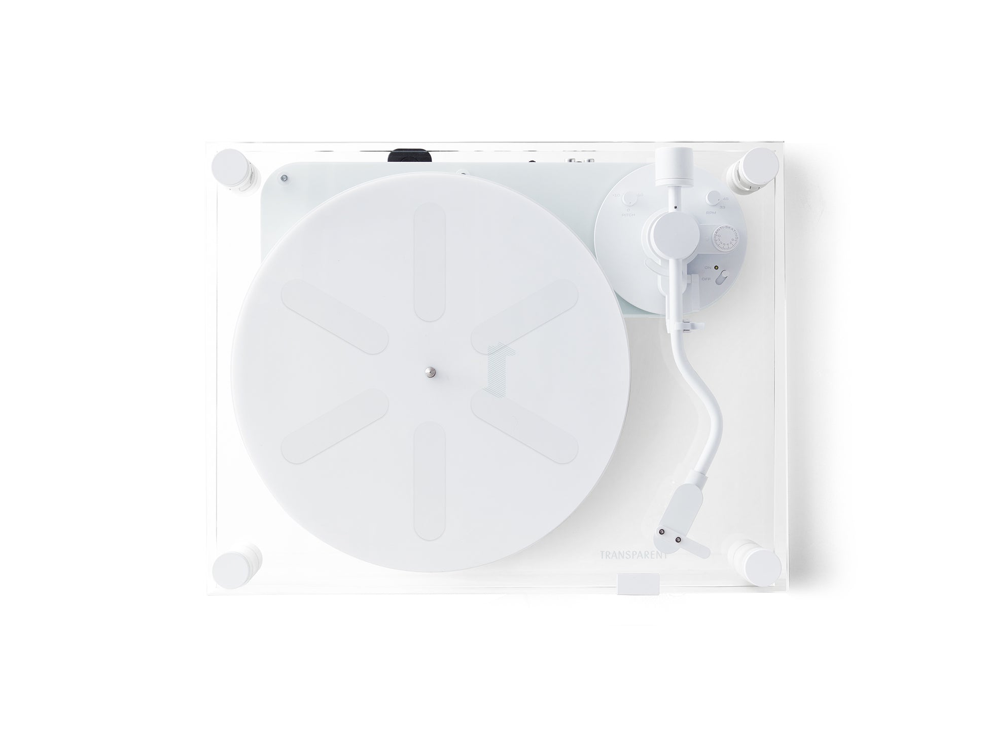 Transparent Turntable by Transparent - White