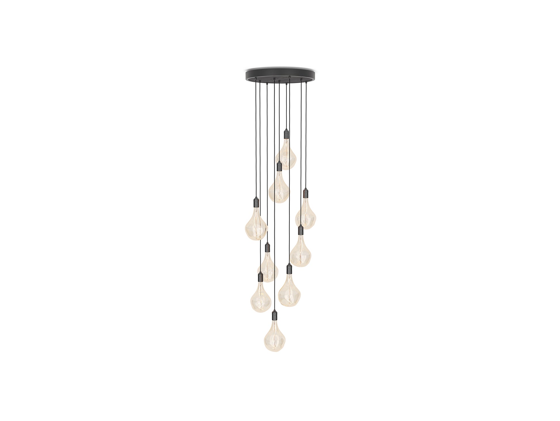 Nine Pendant with Voronoi II by Tala - Black Canopy / Graphite Grip with Graphite Pendants