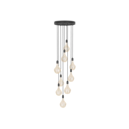 Nine Pendant with Voronoi II by Tala - Black Canopy / Graphite Grip with Graphite Pendants