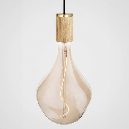 Nine Pendant with Voronoi II by Tala -  Brass Grip with Oak Pendants