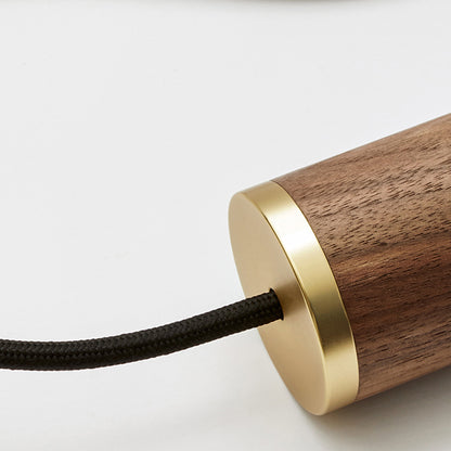 Nine Pendant with Voronoi II by Tala - Brass Grip with Walnut Pendants