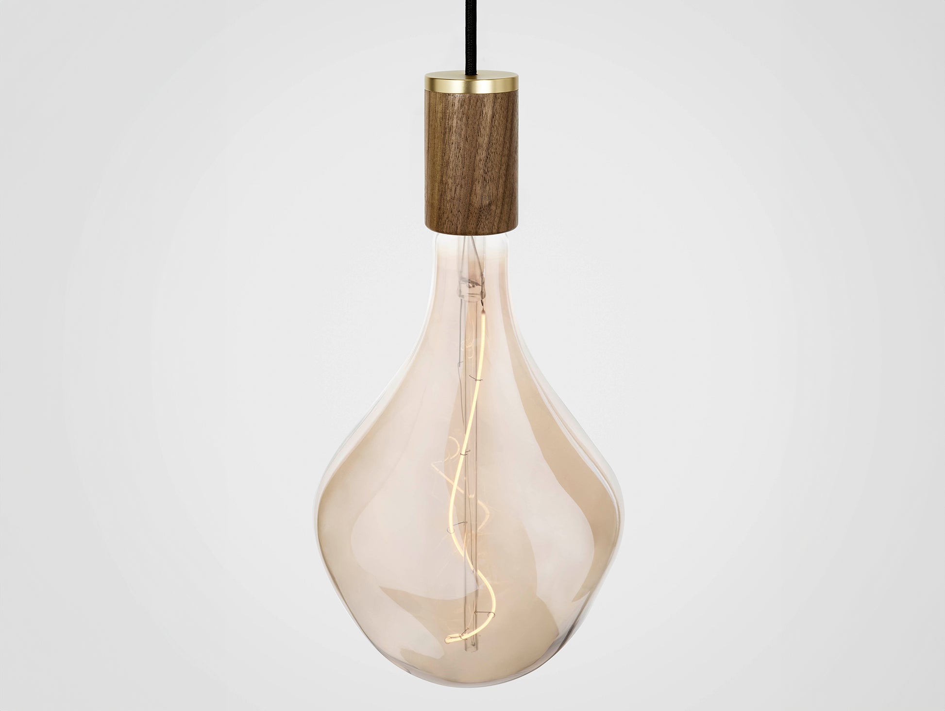 Nine Pendant with Voronoi II by Tala -  Brass Grip with Walnut Pendants
