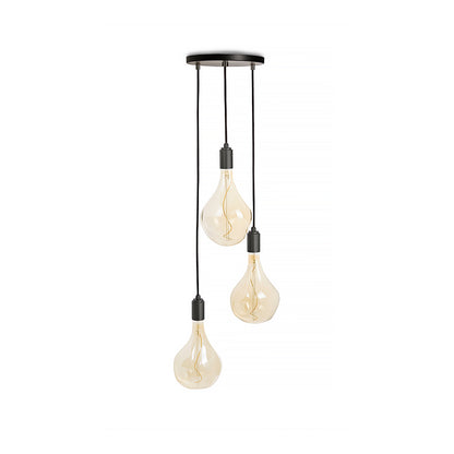 Triple Pendant with Voronoi II by Tala - Black Canopy / Graphite Grip with Graphite Pendants