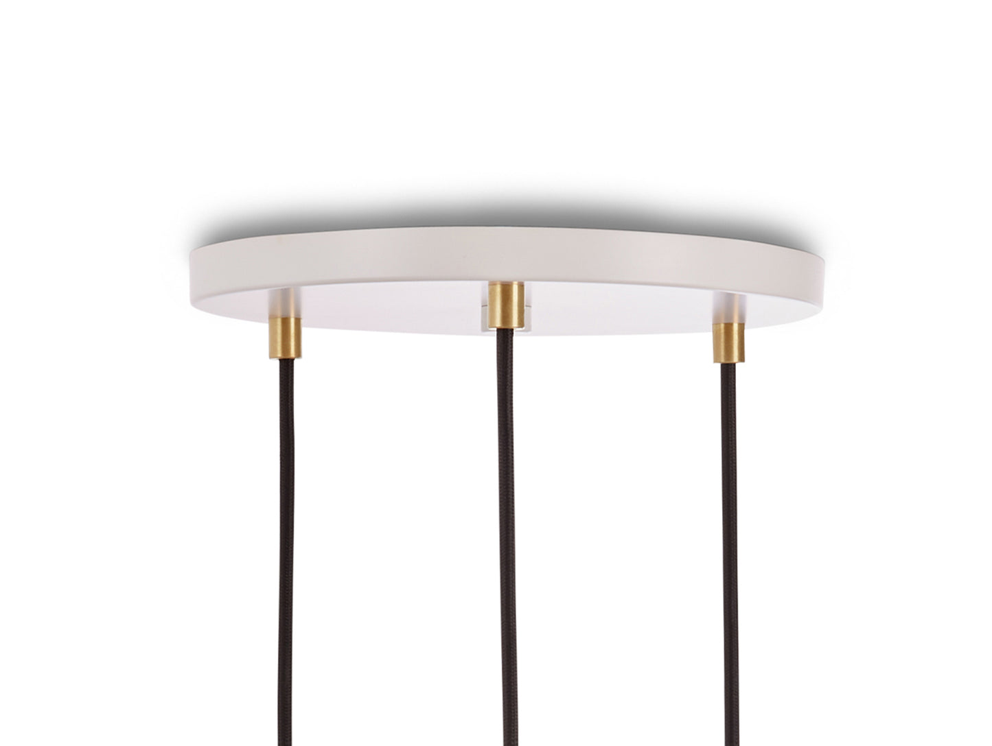 Triple Pendant with Voronoi II by Tala - White Canopy / Brass Grip