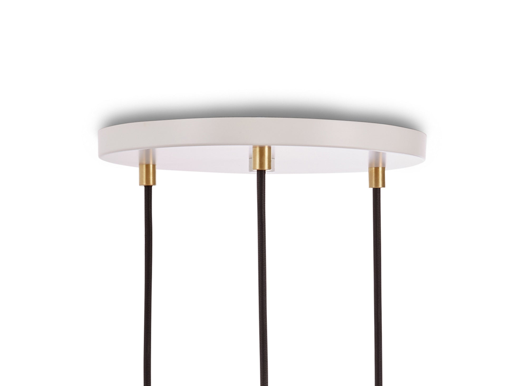 Triple Pendant with Voronoi II by Tala - White Canopy / Brass Grip