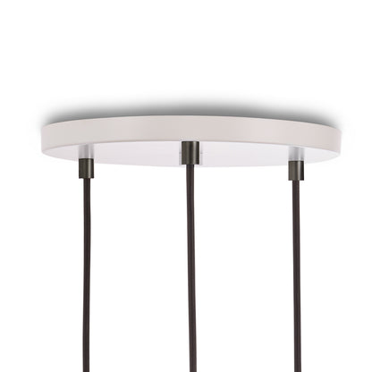 Triple Pendant with Sphere IV by Tala / White Canopy / Graphite Grip
