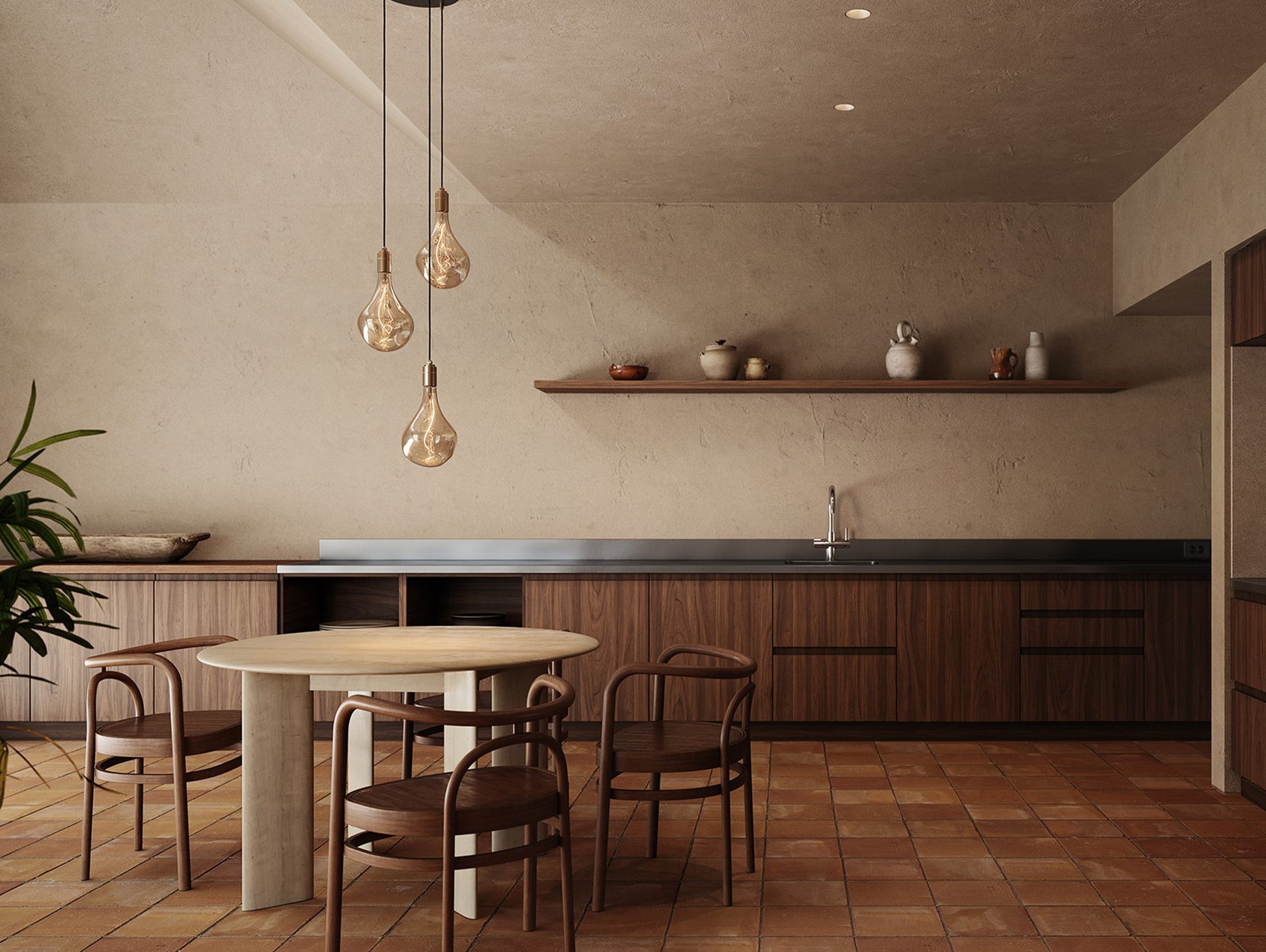 Triple Pendant with Voronoi II by Tala