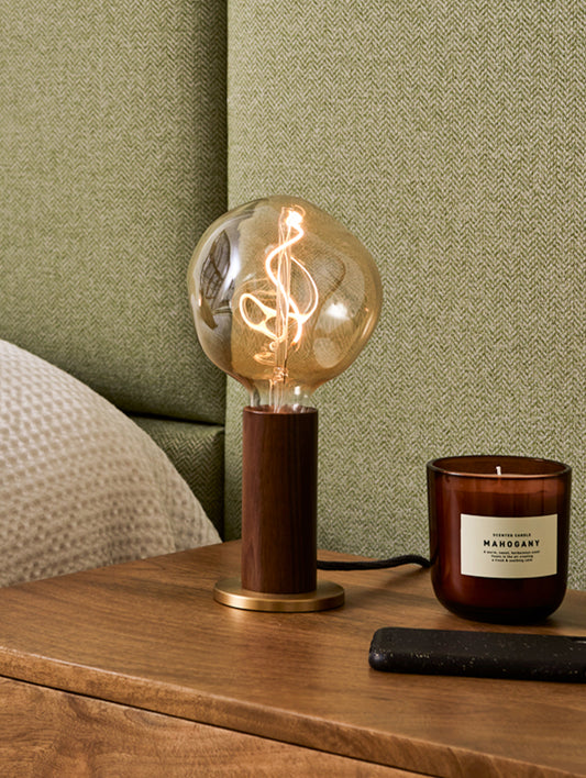 Walnut Knuckle Table Lamp by Tala