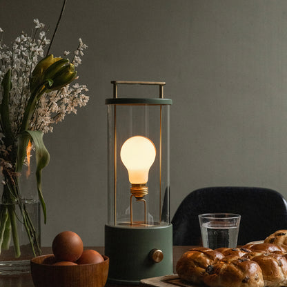 The Muse Portable Lamp in Pleasure Garden Green by Tala
