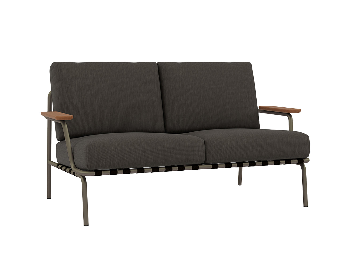 Settle 2-Seater Sofa by Muuto / Taupe Frame / Ribbed Weave 01