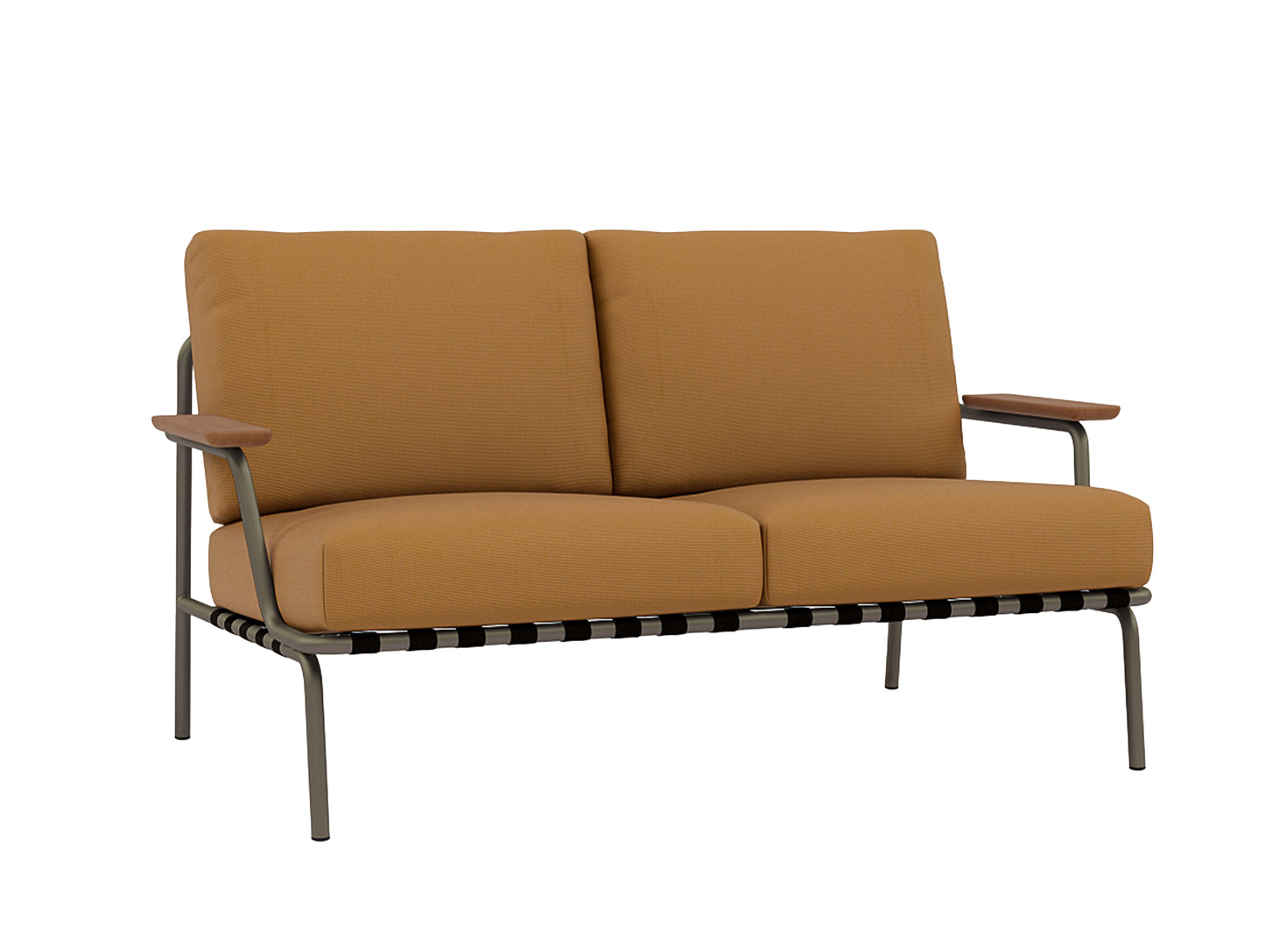 Settle 2-Seater Sofa by Muuto / Taupe Frame / Ribbed Weave 11