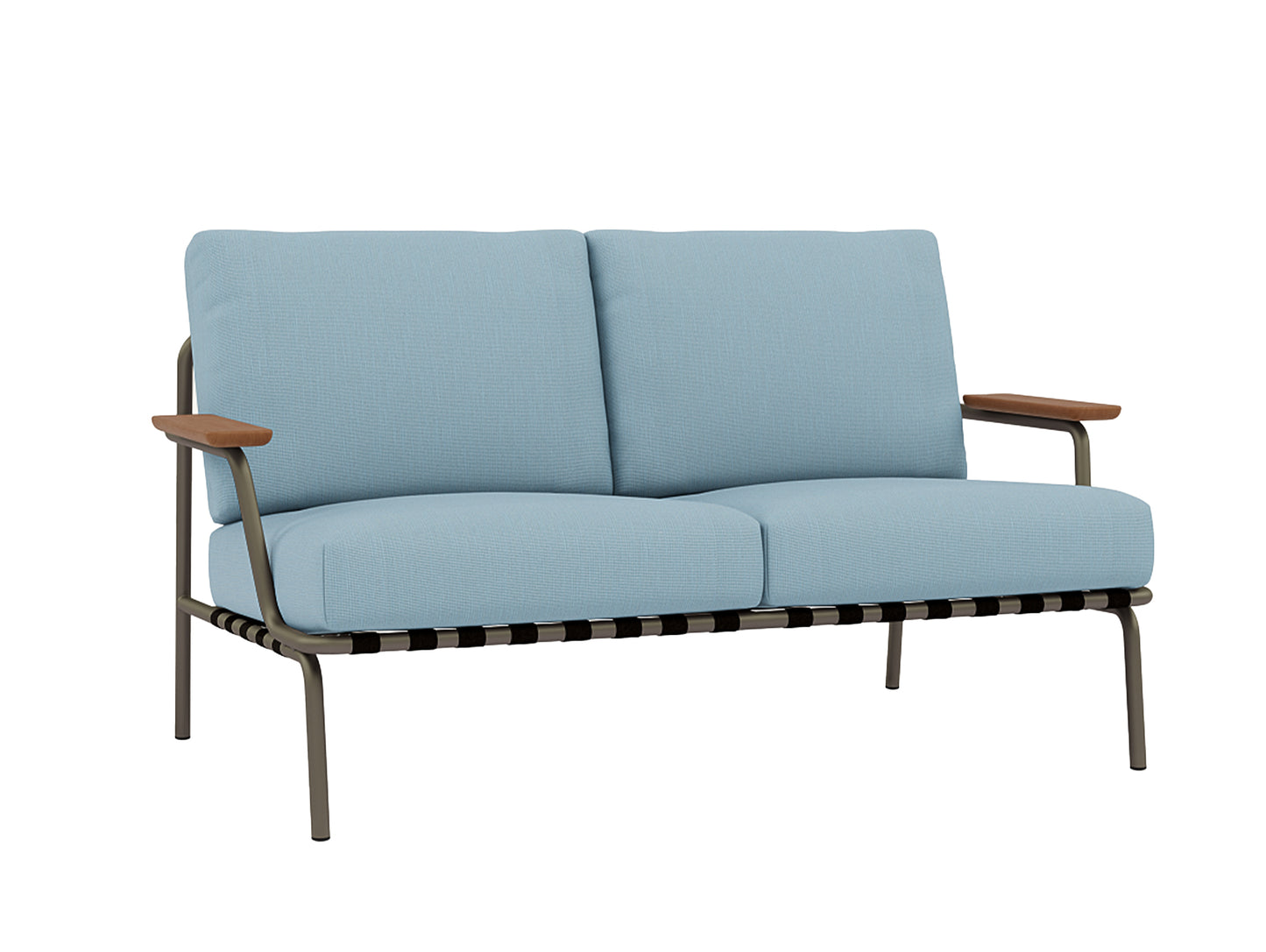 Settle 2-Seater Sofa by Muuto / Taupe Frame / Ribbed Weave 17