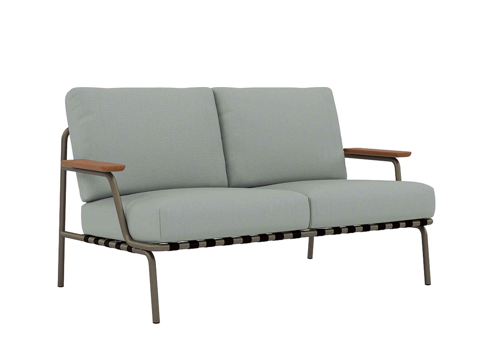 Settle 2-Seater Sofa by Muuto / Taupe Frame / Ribbed Weave 20