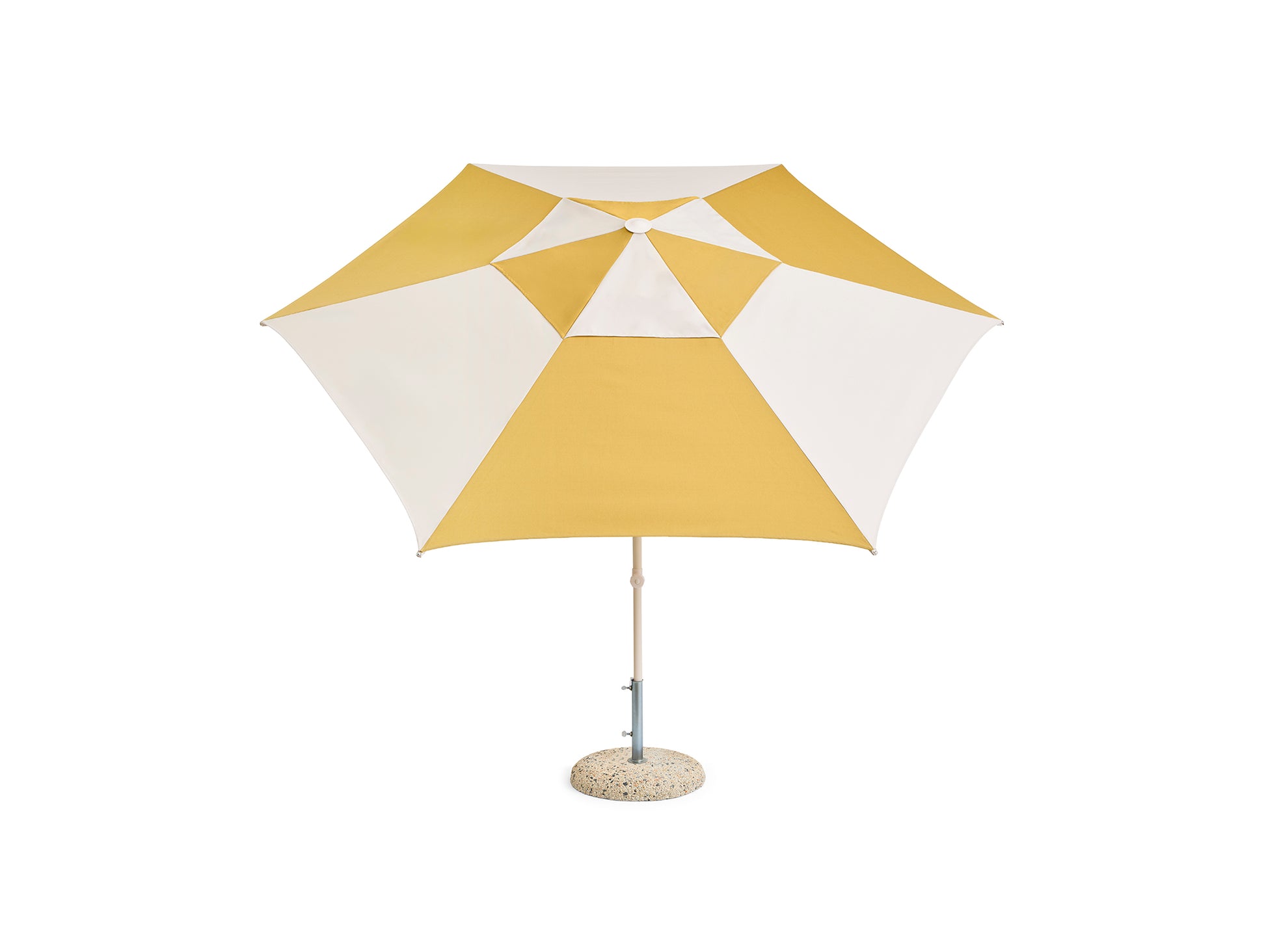 Terrazza Parasol by HAY - Hexagon / Off White and Ochre