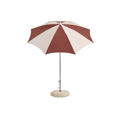 Terrazza Parasol by HAY - Octagon / Off White and Burgundy
