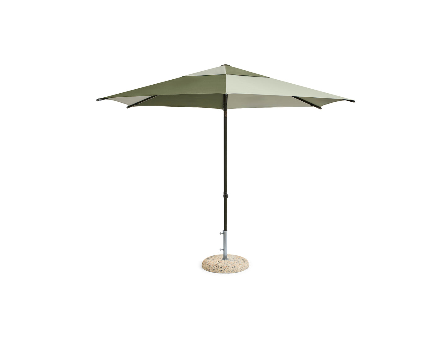 Terrazza Parasol by HAY - Hexagon / Green and Dark Green