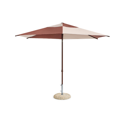 Terrazza Parasol by HAY - Hexagon / Off White and Burgundy