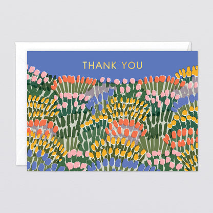 'Thank you Rock Garden' Foiled Greetings Card by Wrap