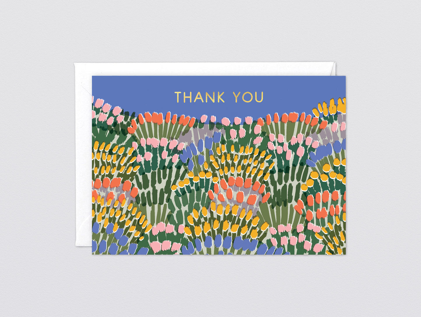 'Thank you Rock Garden' Foiled Greetings Card by Wrap