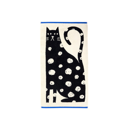 Lazy Cat Bath Towel by Donna Wilson