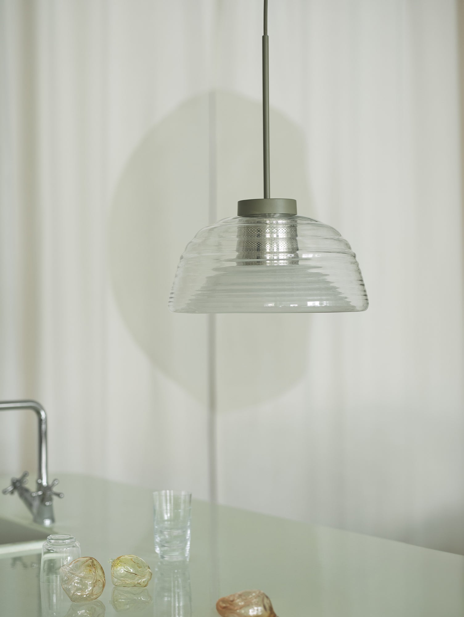 Two Layer Pendant Lamp by Muuto - Olive