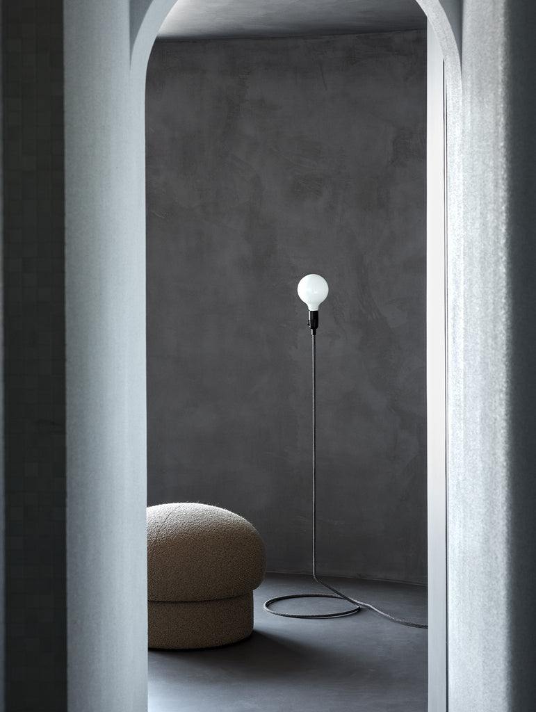 Uno Pouf by Design House Stockholm - D 50cm / Cream