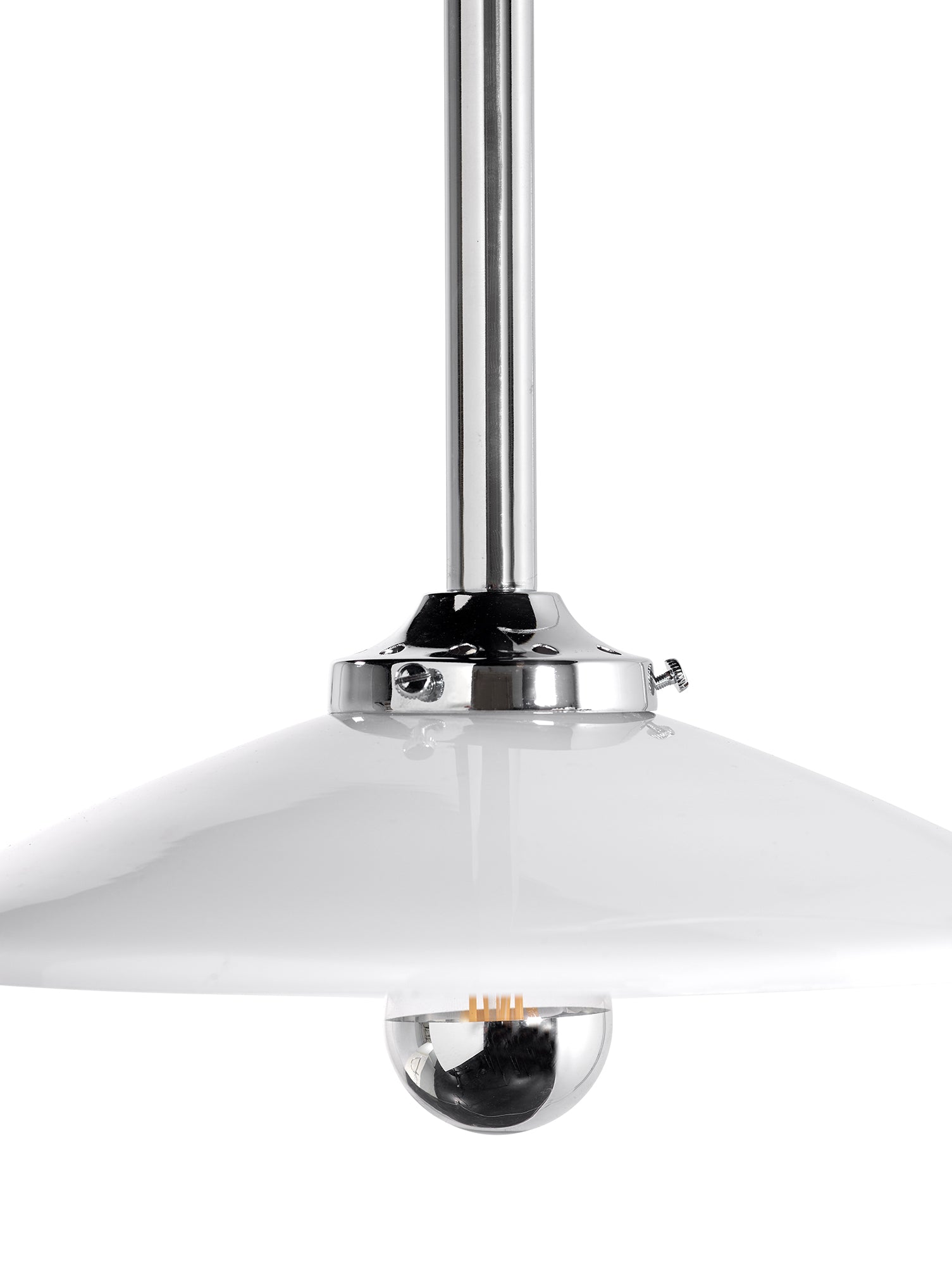 Hanging Lamp No.5 by Valerie Objects - Chromed Steel