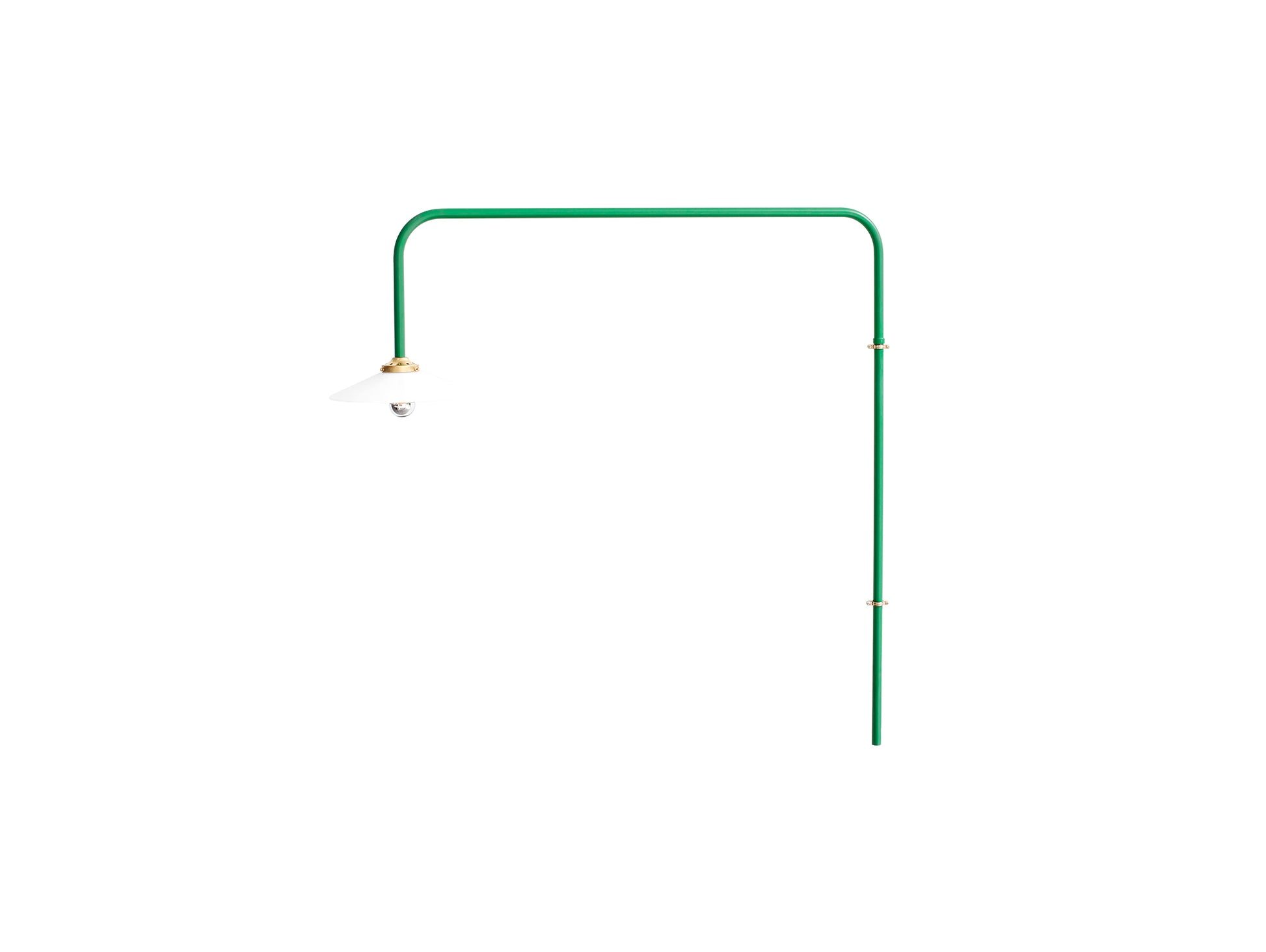Hanging Lamp No.5 by Valerie Objects - Green Steel