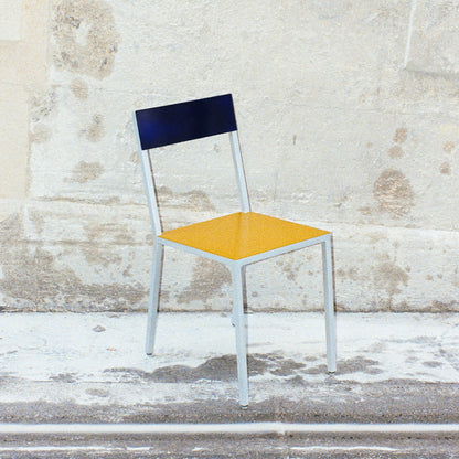Alu Chair by Valerie Objects - Yellow Seat / Candy Blue Back