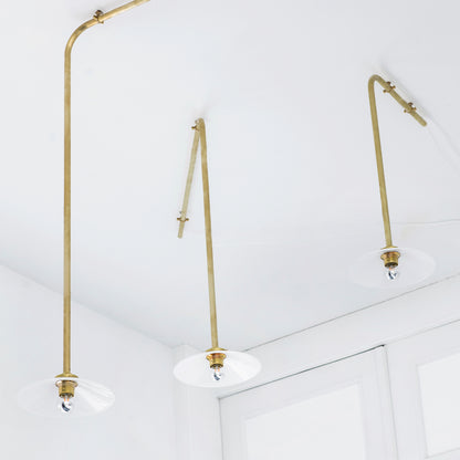 Ceiling Lamp No.2 by Valerie Objects - Unlacquered Brass