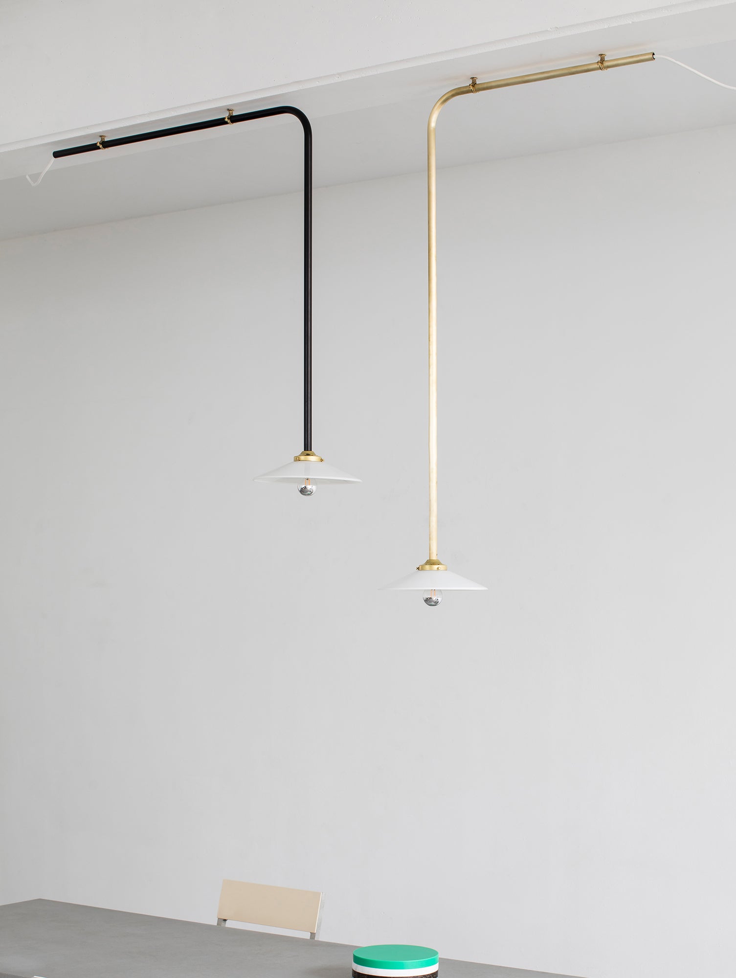 Ceiling Lamp No.2 by Valerie Objects - Unlacquered Brass