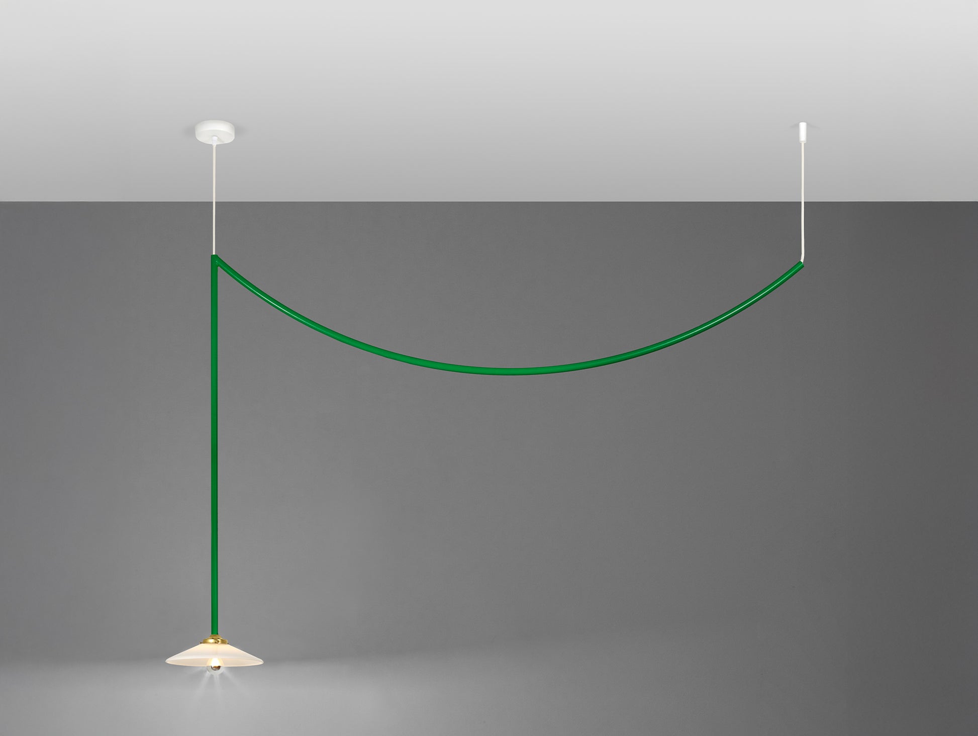 Ceiling Lamp No.4 by Valerie Objects - Green Steel
