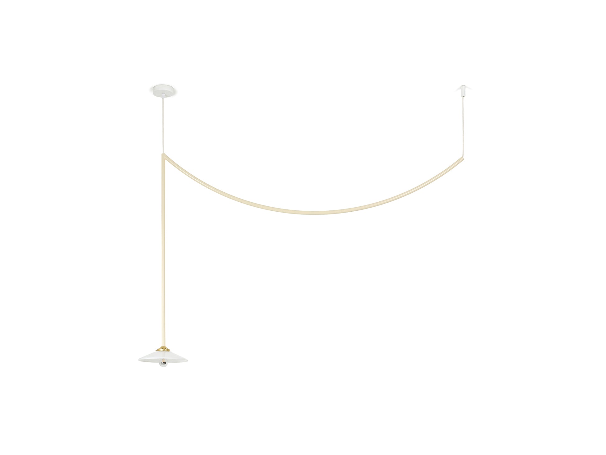 Ceiling Lamp No.4 by Valerie Objects - Ivory Steel