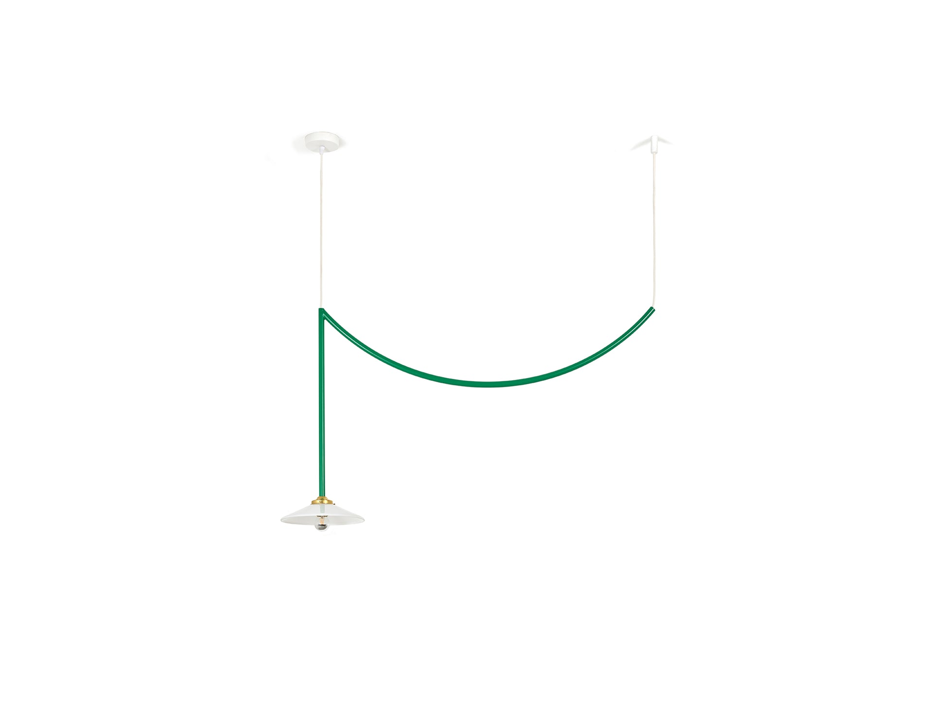 Ceiling Lamp No.5 by Valerie Objects - Green Steel