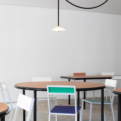 Ceiling Lamp No.5 by Valerie Objects  Black Steel