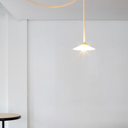 Ceiling Lamp No.5 by Valerie Objects - Ivory Steel